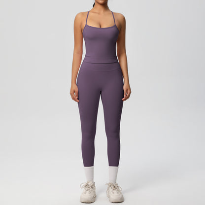 Back Tight Exercise Yoga Clothes Suit