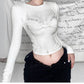 European And American Hot Girl Style Sexy 3D Printed Short Top Bottoming Shirt For Women