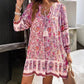 Spring And Summer Leisure Bohemian Holiday V-neck Dress For Women