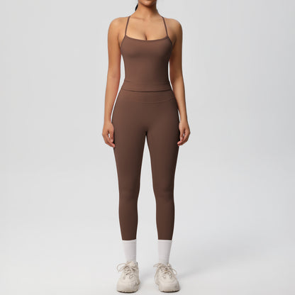 Back Tight Exercise Yoga Clothes Suit
