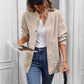 Pocket Cardigan Elegant Loose Women&