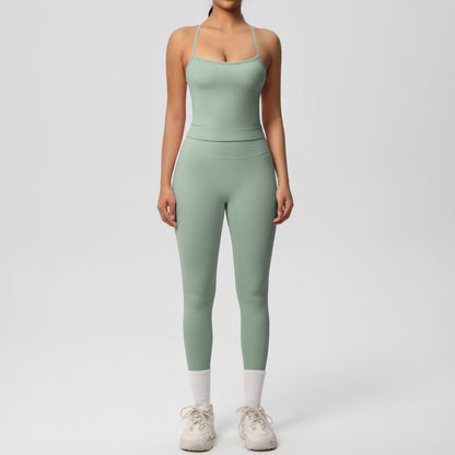 Back Tight Exercise Yoga Clothes Suit