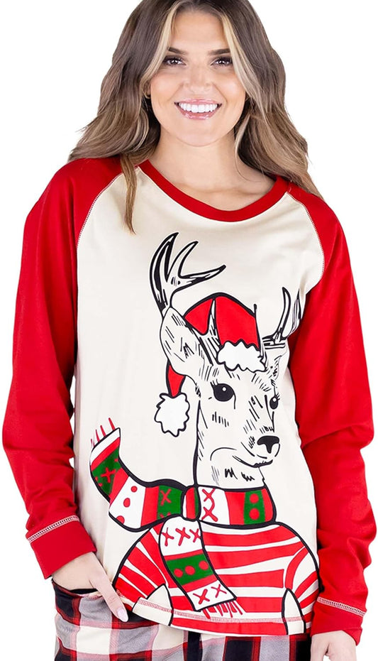 Women's  Pajamas: Stylish Long Sleeve Top and Coordinating Pajama Pants