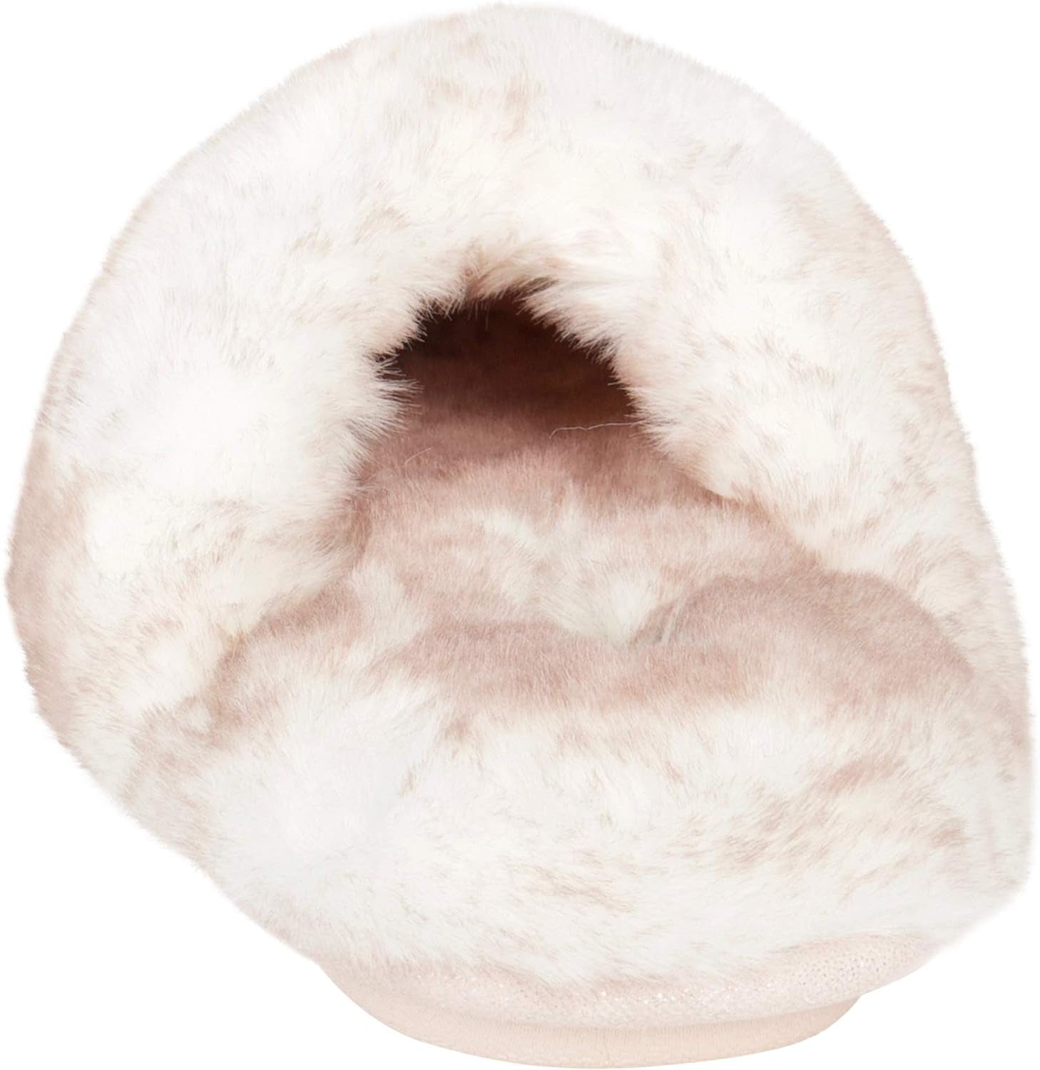 Women's Faux Fur Memory Foam House Slippers with Anti-Skid Sole
