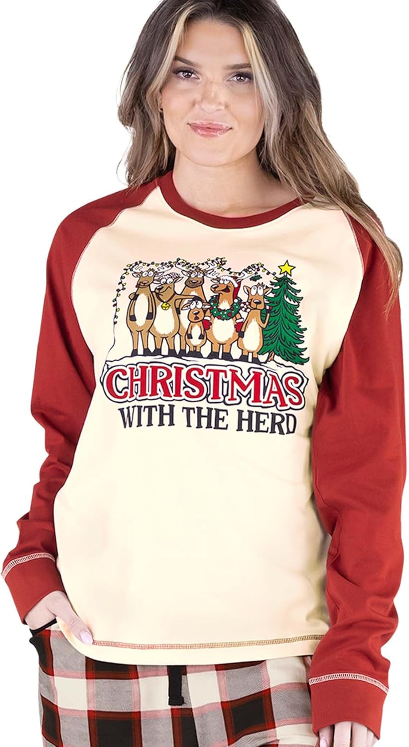 Women's  Pajamas: Stylish Long Sleeve Top and Coordinating Pajama Pants