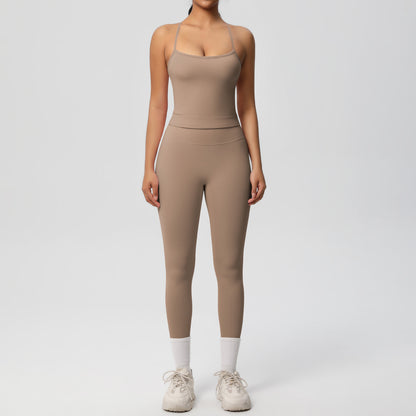 Back Tight Exercise Yoga Clothes Suit