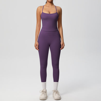 Back Tight Exercise Yoga Clothes Suit