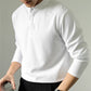 Long Sleeve Polo Shirt Simple Solid Color Fitness Men&