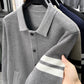 Knitted Cardigan Lapel Korean Slim Men&