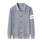 Knitted Cardigan Lapel Korean Slim Men&