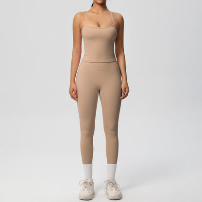 Back Tight Exercise Yoga Clothes Suit