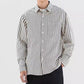 Loose Trendy All-match Retro Casual Striped Shirt