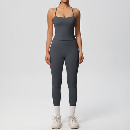 Back Tight Exercise Yoga Clothes Suit